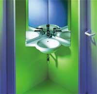 fugenloser Waschtisch aus einem Guß